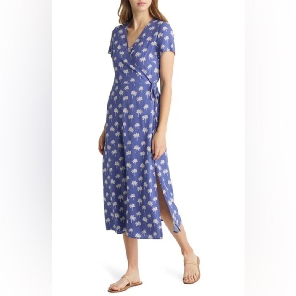 Marine Layer Emlyn Midi Wrap Dress